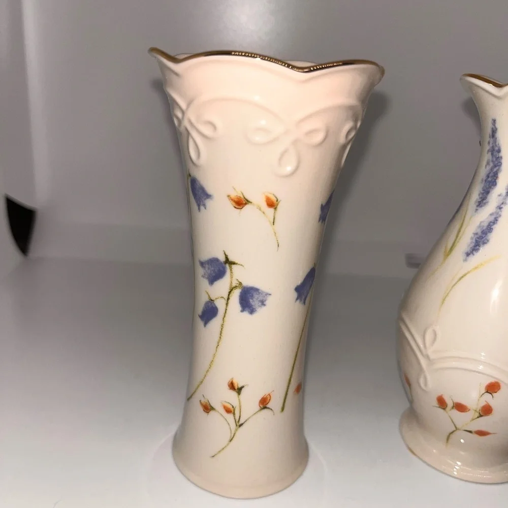 Three Lenox Bud Vases, Still New In Box, Set of Three Porcelain Bud Vases.